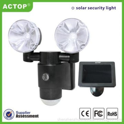 China PIR Security Solar Garden White LED Light w/ Alarm Function, 5.5V DC/1A Power Adapter